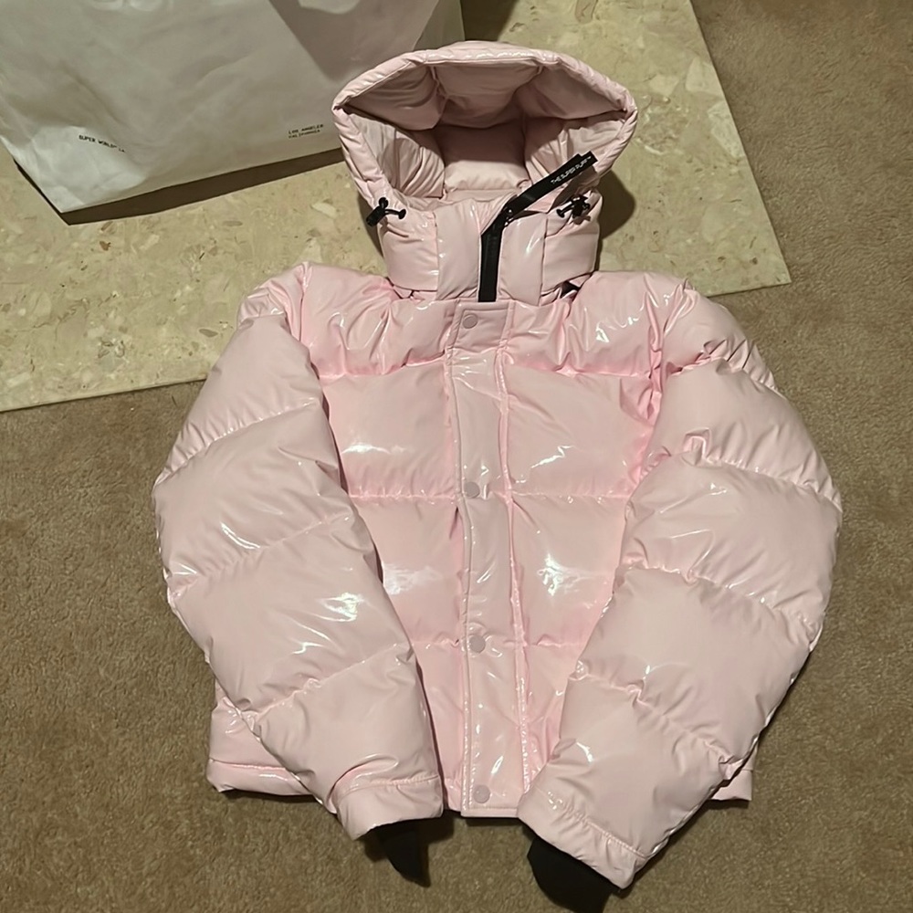 *RARE* THE SUPER PUFF SHORTY PUFFER | BABY PINK